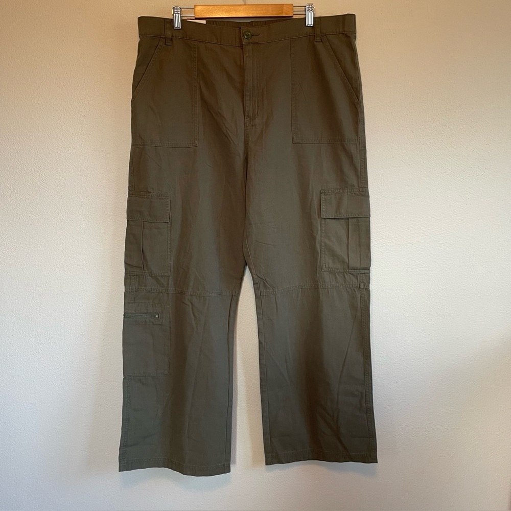 Aeropostale Mid Rise Utility Cargo Pants 100% Cotton Relaxed Fit - Picture 4 of 15